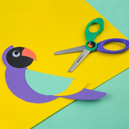 Kores kinderschaar Birdy 125mm assorti kleuren 35126.PT06