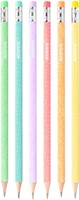 Potloden Kores driehoekig "Grafitos Style Pastel", set van 6, pastel kleuren-2
