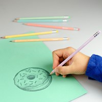 Kores kleurpotloden driehoekig Grafitos Style Pastel, set 6 pastelkleuren 92803 06