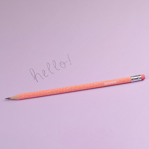 Kores kleurpotloden driehoekig Grafitos Style Pastel, set 6 pastelkleuren 92803 07