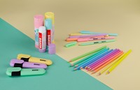 Kores kleurpotloden driehoekig Kolores Pastel, set 24 pastelkleuren 93321.PT05