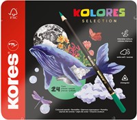 Kleurpotloden Kores driehoekig "Kolores Selection",  24 stuks