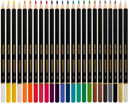 Kleurpotloden Kores driehoekig "Kolores Selection",  24 stuks-2