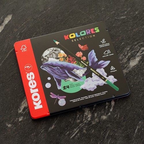 Kores kleurpotloden driehoekig Kolores Selection 24-delig 93325.PT05