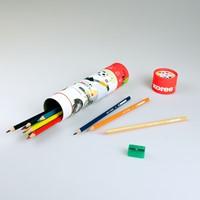 Kleurpotloden Kores, driehoekig "Kolores Twist & Turn", 12 kleuren + 1 grafiet potlood en puntenslijper-3