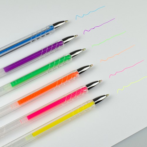 Kores markeerstift High Liner pastel set van 6 pastelkleuren 28216.PT08