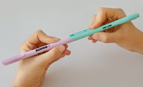 Kores markeerstift High Liner pastel set van 6 pastelkleuren 36246.PT03