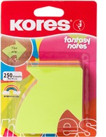 Memoblok Kores, pijlvorm "Arrow", 70x70mm, 250vel, 5 kleuren