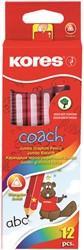 Potloden Kores HB, Jumbo formaat, 12 stuks