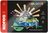 Kleurpotloden Kores driehoekig "Kolores Selection", 50 stuks