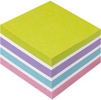 Sticky notes Kores 75x75mm recycled, 450 vel, incl. 4 pastelkleuren-2