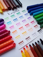 Kores viltstift breed 1-4mm KORELLO 24 kleuren 29044.PT03