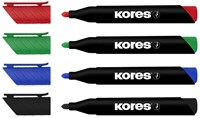 Permanent marker Kores "ECO Set XP1", 90% recycled plastic, 3mm ronde punt, set à 4 kleuren-3