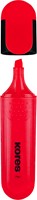 Markeerstift Kores Bright Liner Plus, 0,5-5mm, rood-2
