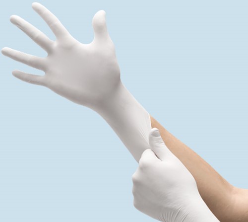 Nitril - doos100 stuks - witte handschoenen ongepoederd - aantrekken