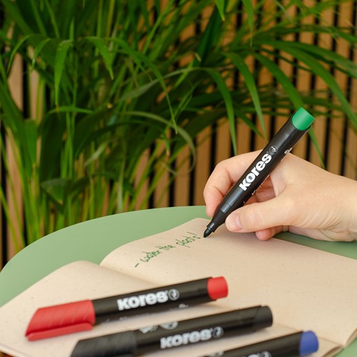 Permanent marker Kores ECO Set XP1, 90% recycled plastic, 3mm ronde punt, set à 4 kleuren20764.PT04.jpg