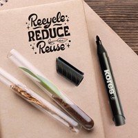 Permanent marker Kores ECO Set XP1, 90% recycled plastic, 3mm ronde punt, set à 4 kleuren20764.PT11.jpg