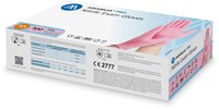 Nitril - doos/100 stuks - maat XS - roze handschoenen ongepoederd-2