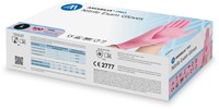 Nitril - doos/100 stuks - maat L - roze handschoenen ongepoederd-2