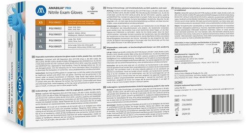 Nitril - doos/100 stuks - maat XS - blauwe handschoenen ongepoederd - acceleratorvrij-3