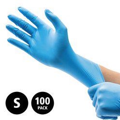 Nitril Pro - doos/100 stuks - maat S - blauwe handschoenen hybrid