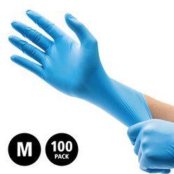 Nitril Pro - doos/100 stuks - maat M - blauwe handschoenen hybrid