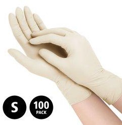 Nitril Pro - doos/100 stuks - maat S - geel handschoenen hybrid