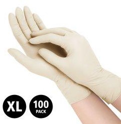 Nitril Pro - doos/100 stuks - maat XL - geel handschoenen hybrid