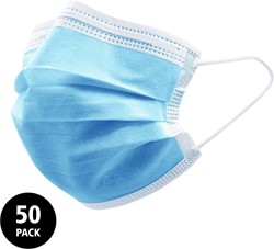 Amabilia mondkap Type IIR blauw 50 stuks