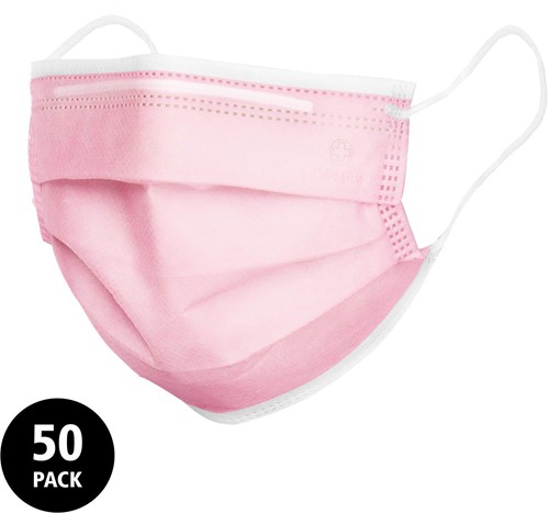 Opharm - mondkap Type IIR - roze - doos/50 stuks