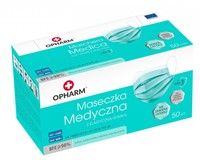 Opharm - mondkap Type IIR - turquoise - doos/50 stuks-2
