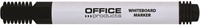 Whiteboardmarker zwart, ronde punt, kunststof barrel