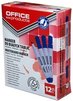 Whiteboardmarker blauw, ronde punt, kunststof barrel-2