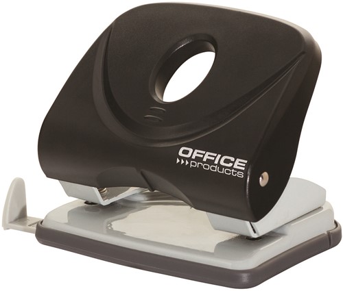 Perforator 2-gaats, 30 vel, zwart, plastic uitvoering