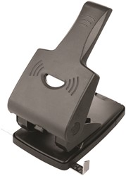 Archiefperforator 2-gaats, 65 vel, zwart