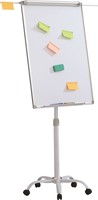 Flipover magnetisch gelakt staal met wieltjes