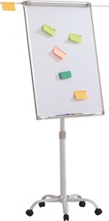 Flipover magnetisch gelakt staal met wieltjes