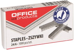 Nieten Office Products 24/6 verzinkt, 1000 stuks