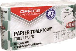 Toiletpapier 3-laags, 150 vel per rol, 8 rollen, wit