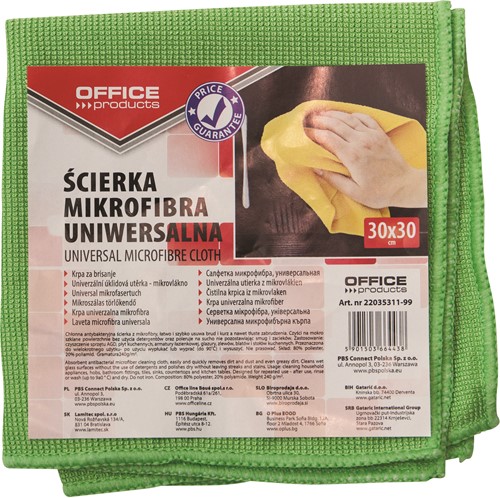 Microvezeldoek 30x30cm, assorti kleuren 