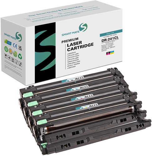 Smart Mate alternatief t.b.v. Brother Drum unit DR-241CLBKCMY (DR-241CL) Zwart/Cyaan/Magenta/Geel 15000/15000/15000/15000 afdrukken