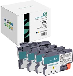 Smart Mate alternatief t.b.v. Brother Inkjet LC3237 Zwart/Cyaan/Magenta/Geel 120,2 ml