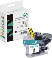 Smart Mate alternatief t.b.v. Brother Inkjet LC421BK (LC-421) Zwart 10,5 ml