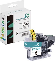 Smart Mate alternatief t.b.v. Brother Inkjet LC421BK (LC-421) Zwart 10,5 ml