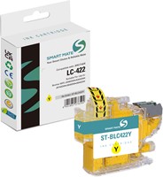 Smart Mate alternatief t.b.v. Brother Inkjet LC422Y (LC-422) Geel  10 ml