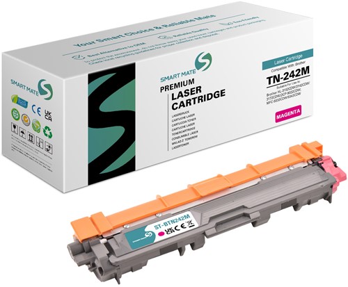 Smart Mate alternatief t.b.v. Brother Toner TN-242M Magenta 1400 afdrukken