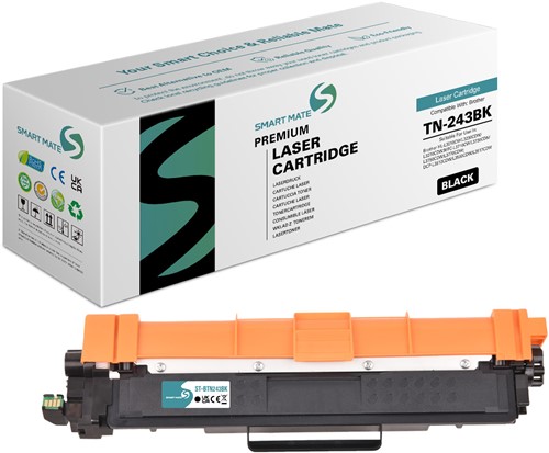 Smart Mate alternatief t.b.v. Brother Toner TN-243BK Zwart 1000 afdrukken