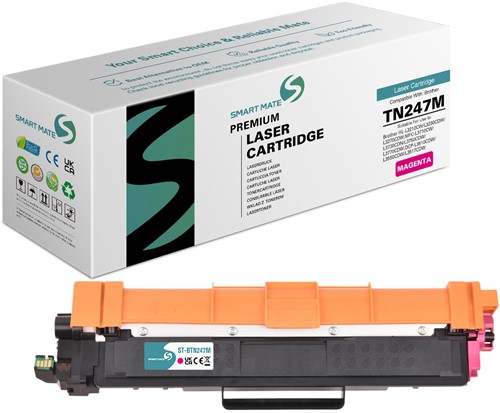 Smart Mate alternatief t.b.v. Brother Toner TN-247M Magenta 2300 afdrukken