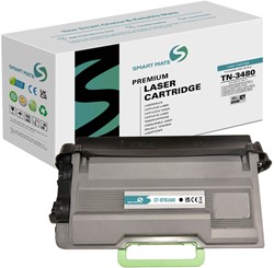 Smart Mate alternatief t.b.v. Brother Toner TN-3480 Zwart 8000 afdrukken