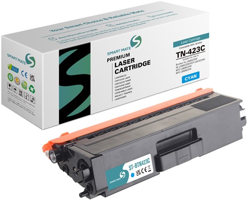 Smart Mate alternatief t.b.v. Brother Toner TN-423C Cyaan 4000 afdrukken